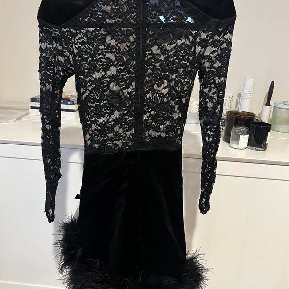 Nadine Merabi FREYA BLACK DRESS - EUC - Picture 4 of 4